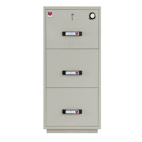 3 drawers CS SGS standards fire-proof filing cabinets